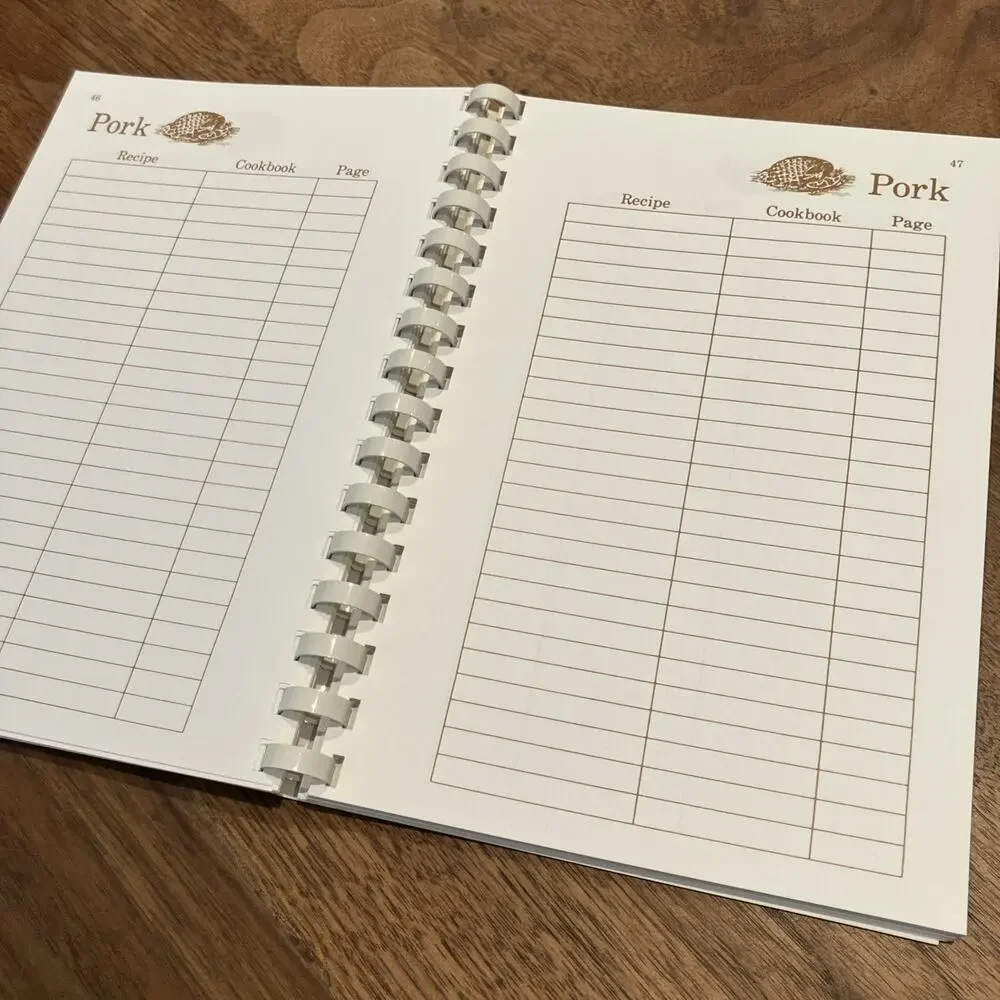 Vintage 1996 COOKBOOK ORGANIZER‎ by Dot Gibson - Mostly Unused VTG